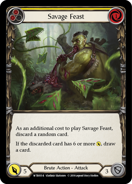 [A-WTR015-R]Savage Feast (Yellow)