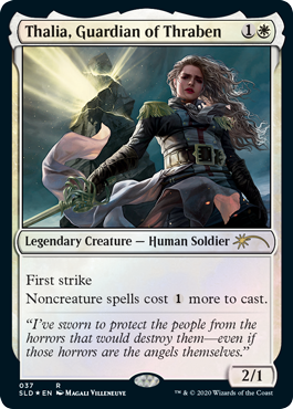 【Foil】(SLD-RW)Thalia, Guardian of Thraben/スレイベンの守護者、サリア【No.037】