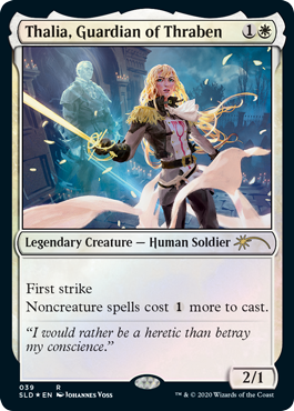 【Foil】(SLD-RW)Thalia, Guardian of Thraben/スレイベンの守護者、サリア【No.039】