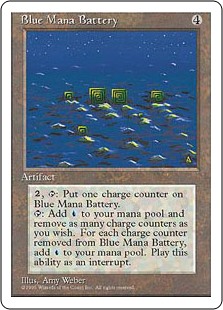 (4ED-RA-FBB)Blue Mana Battery/青の魔力貯蔵器
