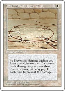 (4ED-CW-FBB)Circle of Protection: White/白の防御円