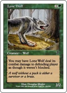 【Foil】(7ED-CG)Lone Wolf/一匹狼
