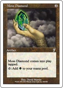 【Foil】(7ED-UA)Moss Diamond/苔色のダイアモンド