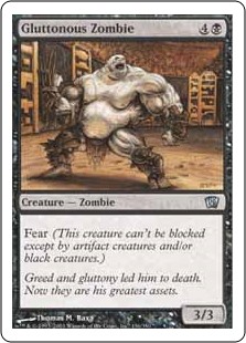 【Foil】(8ED-UB)Gluttonous Zombie/暴食するゾンビ