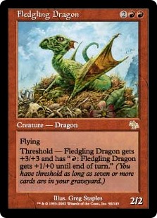 【Foil】(JUD-RR)Fledgling Dragon/巣立つドラゴン