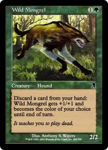【Foil】(ODY-CG)Wild Mongrel/野生の雑種犬