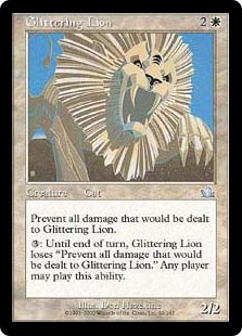 【Foil】(PCY-UW)Glittering Lion/輝くライオン
