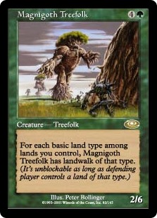 【Foil】(PLS-RG)Magnigoth Treefolk/マグニゴス・ツリーフォーク