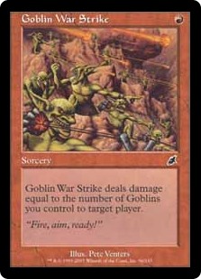 【Foil】(SCG-CR)Goblin War Strike/ゴブリンの集中攻撃