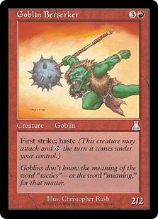 【Foil】(UDS-UR)Goblin Berserker/ゴブリンの狂戦士
