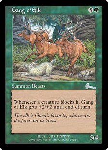 【Foil】(ULG-UG)Gang of Elk/大鹿の一団
