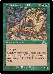 【Foil】(ULG-RG)Weatherseed Treefolk/ウェザーシード・ツリーフォーク