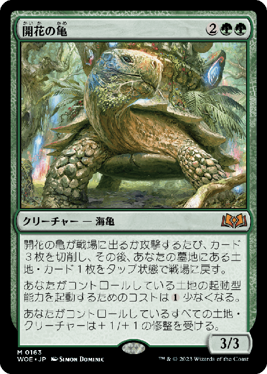 (WOE-MG)Blossoming Tortoise/開花の亀