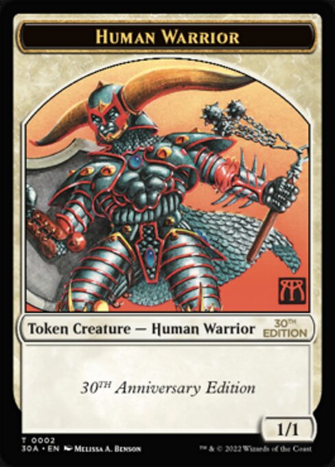 (30A-Token)Human Warrior Token/人間・戦士トークン【No.002】