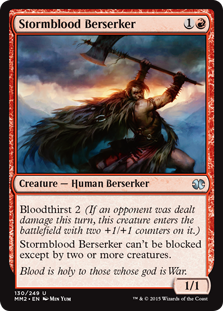 【Foil】(MM2-UR)Stormblood Berserker/嵐血の狂戦士