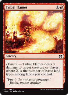 【Foil】(MM2-CR)Tribal Flames/部族の炎