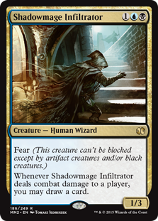 【Foil】(MM2-RM)Shadowmage Infiltrator/影魔道士の浸透者