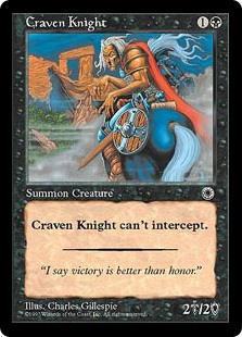 (POR-CB)Craven Knight/臆病な騎士