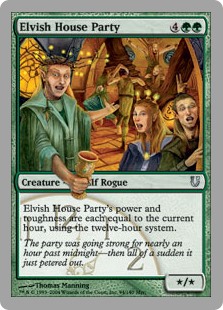 【Foil】(UNH-UG)Elvish House Party