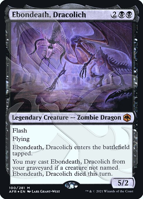 (Promo-PAFR-MB)Ebondeath, Dracolich/ドラコリッチ、エボンデス【Ampersand Foil】