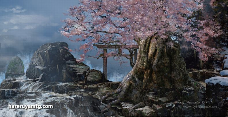 【再販版】【日本サイズ】Rob Alexander プレイマット 四季シリーズ 「春の桜」