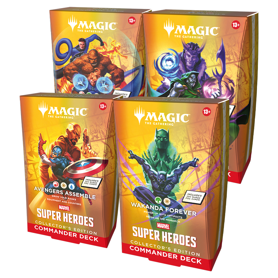 マジック:ザ・ギャザリング | マーベル スーパー・ヒーローズ Collector's Edition Commander Deck 4種セット