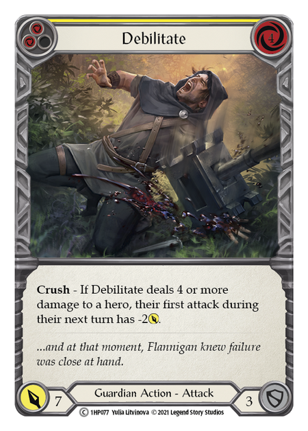 [N-1HP077-C]Debilitate (Yellow)