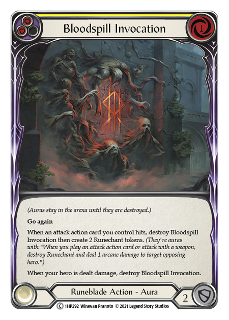[N-1HP292-C]Bloodspill Invocation (Yellow)