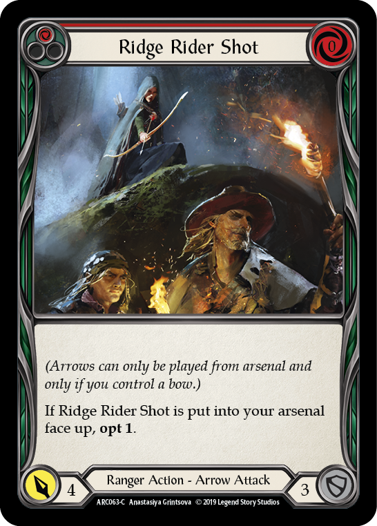 【Rainbow Foil】[F-ARC063-C]Ridge Rider Shot (Red)