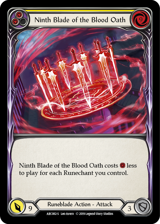 【Rainbow Foil】[F-ARC082-S]Ninth Blade of the Blood Oath