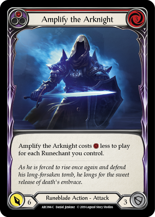 【Rainbow Foil】[F-ARC094-C]Amplify the Arknight (Red)