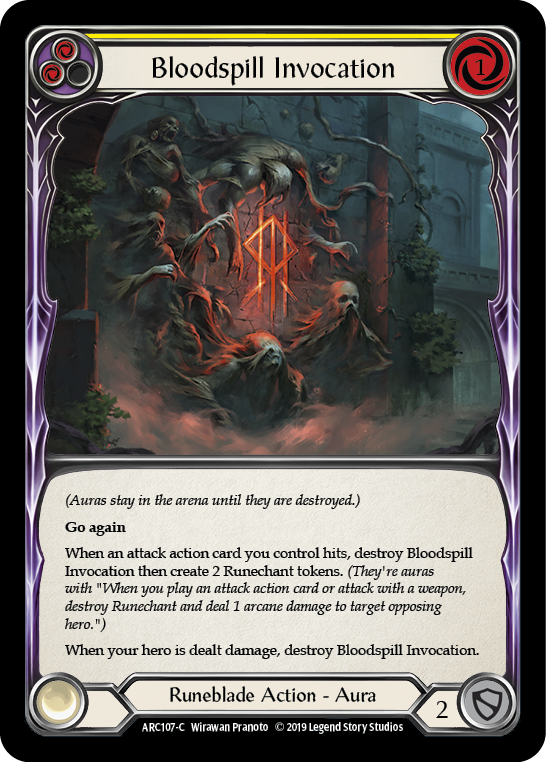 [F-ARC107-C]Bloodspill Invocation (Yellow)