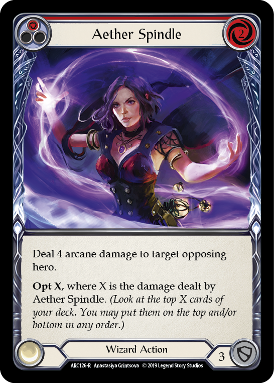 [F-ARC126-R]Aether Spindle (Red)