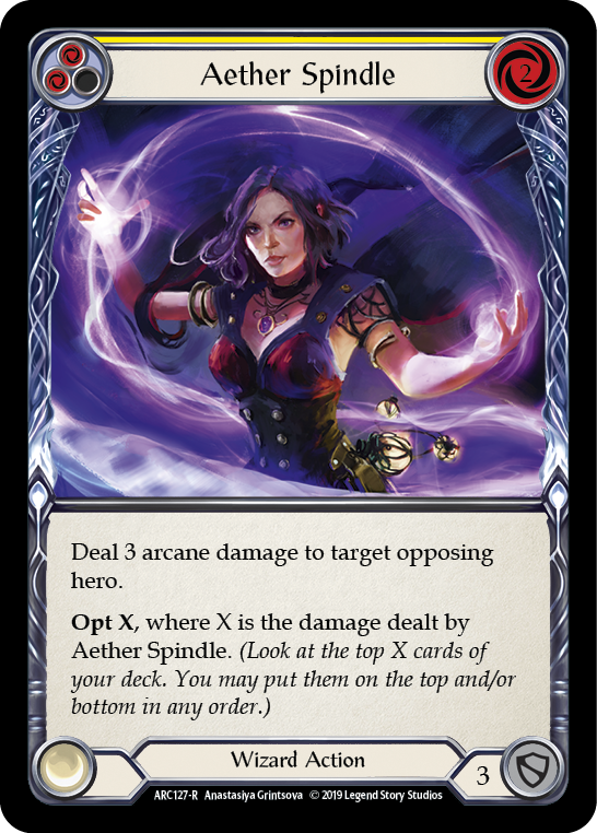 [F-ARC127-R]Aether Spindle (Yellow)