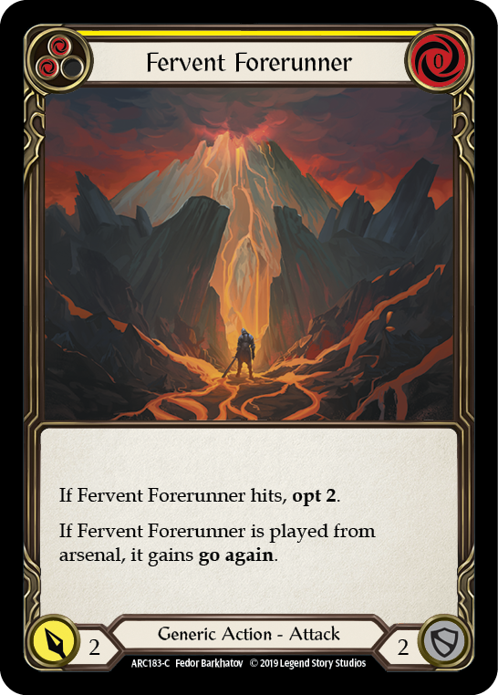 【Rainbow Foil】[F-ARC183-C]Fervent Forerunner (Yellow)