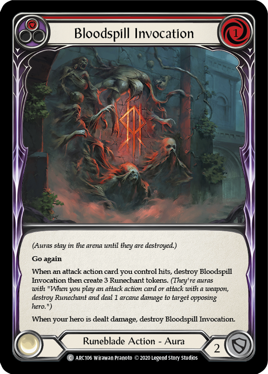 [U-ARC106-C]Bloodspill Invocation (Red)