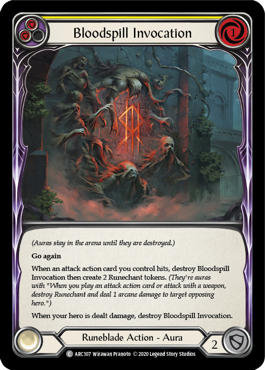 [U-ARC107-C]Bloodspill Invocation (Yellow)