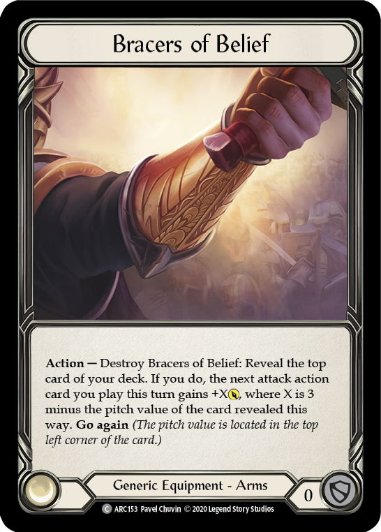 【Rainbow Foil】[U-ARC153-C]Bracers of Belief