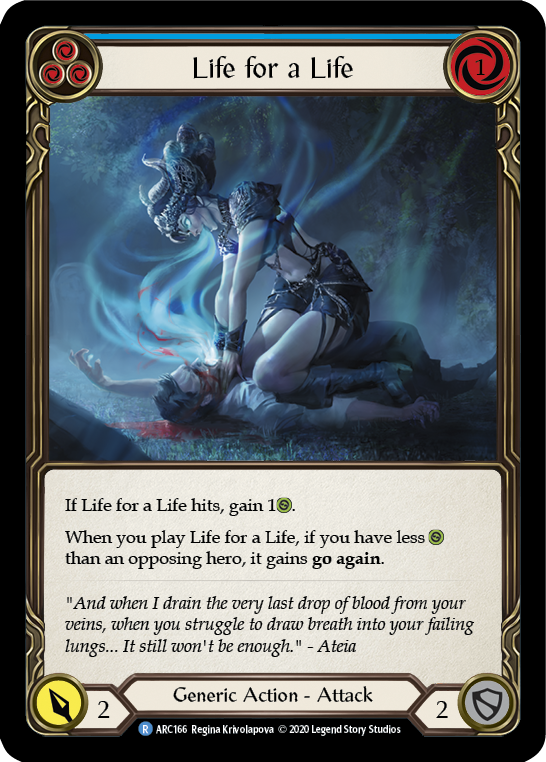 [U-ARC166-R]Life for a Life (Blue)