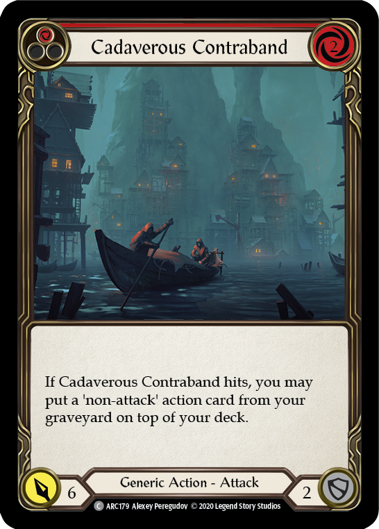 [U-ARC179-C]Cadaverous Contraband (Red)