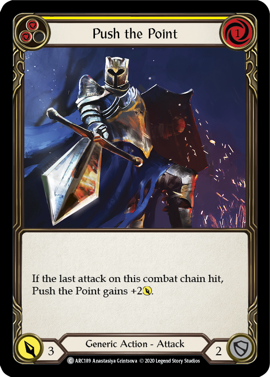 【Rainbow Foil】[U-ARC189-C]Push the Point (Yellow)