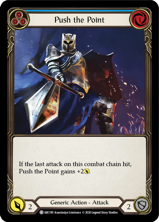 【Rainbow Foil】[U-ARC190-C]Push the Point (Blue)