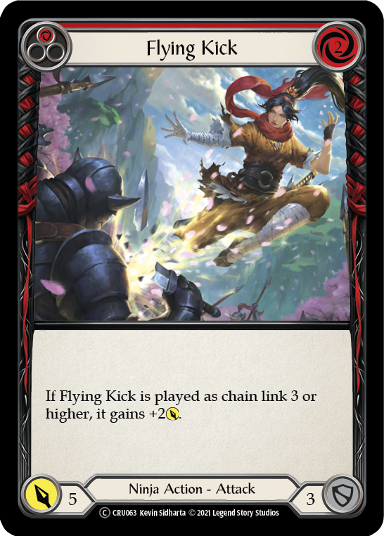 [U-CRU063-C]Flying Kick (Red)