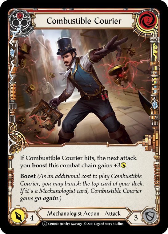 [U-CRU109-C]Combustible Courier (Red)