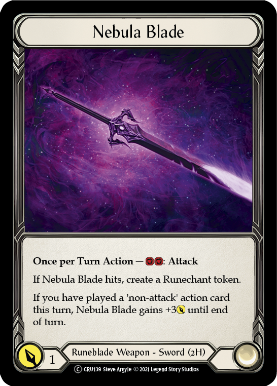 【Rainbow Foil】[U-CRU139-C]Nebula Blade