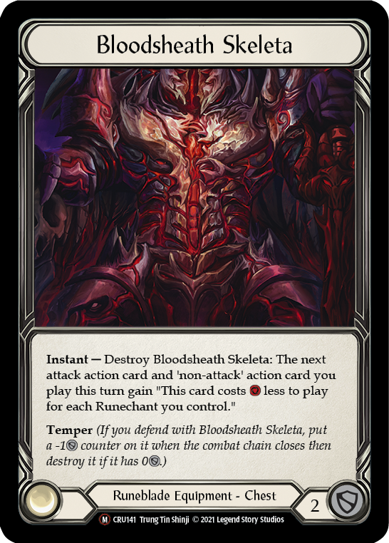 【Rainbow Foil】[U-CRU141-M]Bloodsheath Skeleta