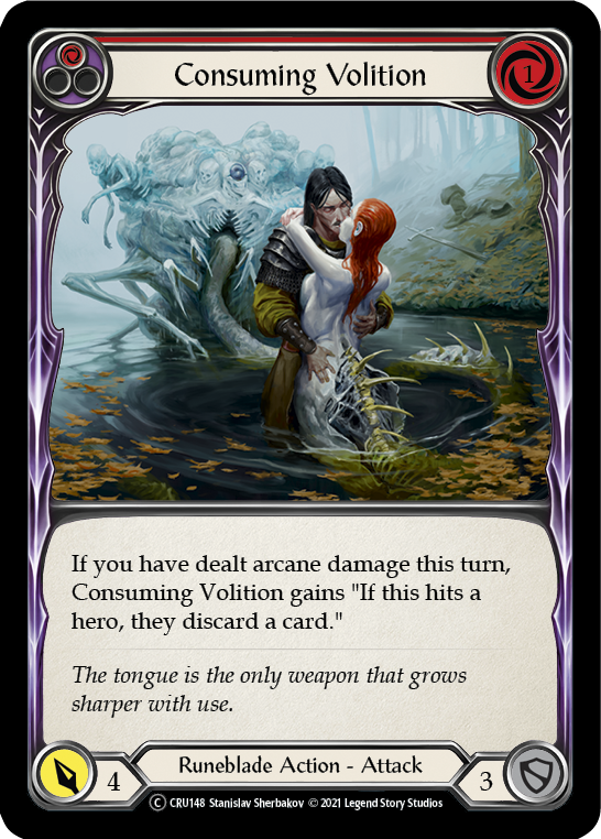 [U-CRU148-C]Consuming Volition (Red)