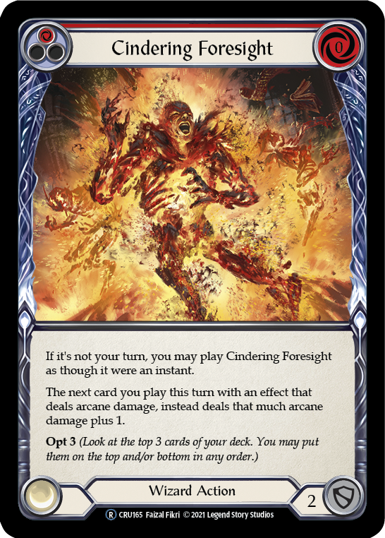 [U-CRU165-R]Cindering Foresight (Red)