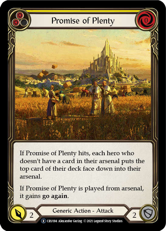 [U-CRU184-R]Promise of Plenty (Yellow)