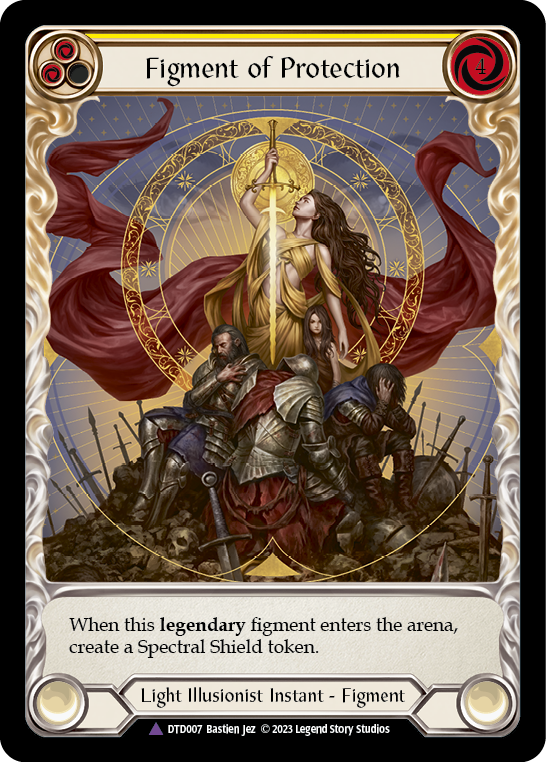 【Cold Foil】[N-DTD007-V]Figment of Protection // Aegis, Archangel of Protection (Extended Art)